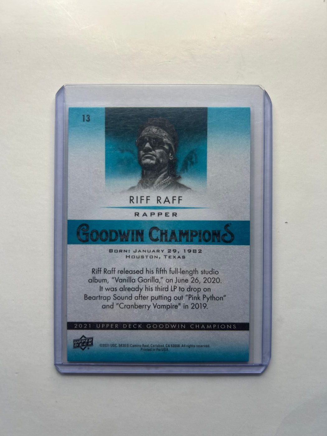 Riff Raff Turquoise Goodwin Champions #13 2