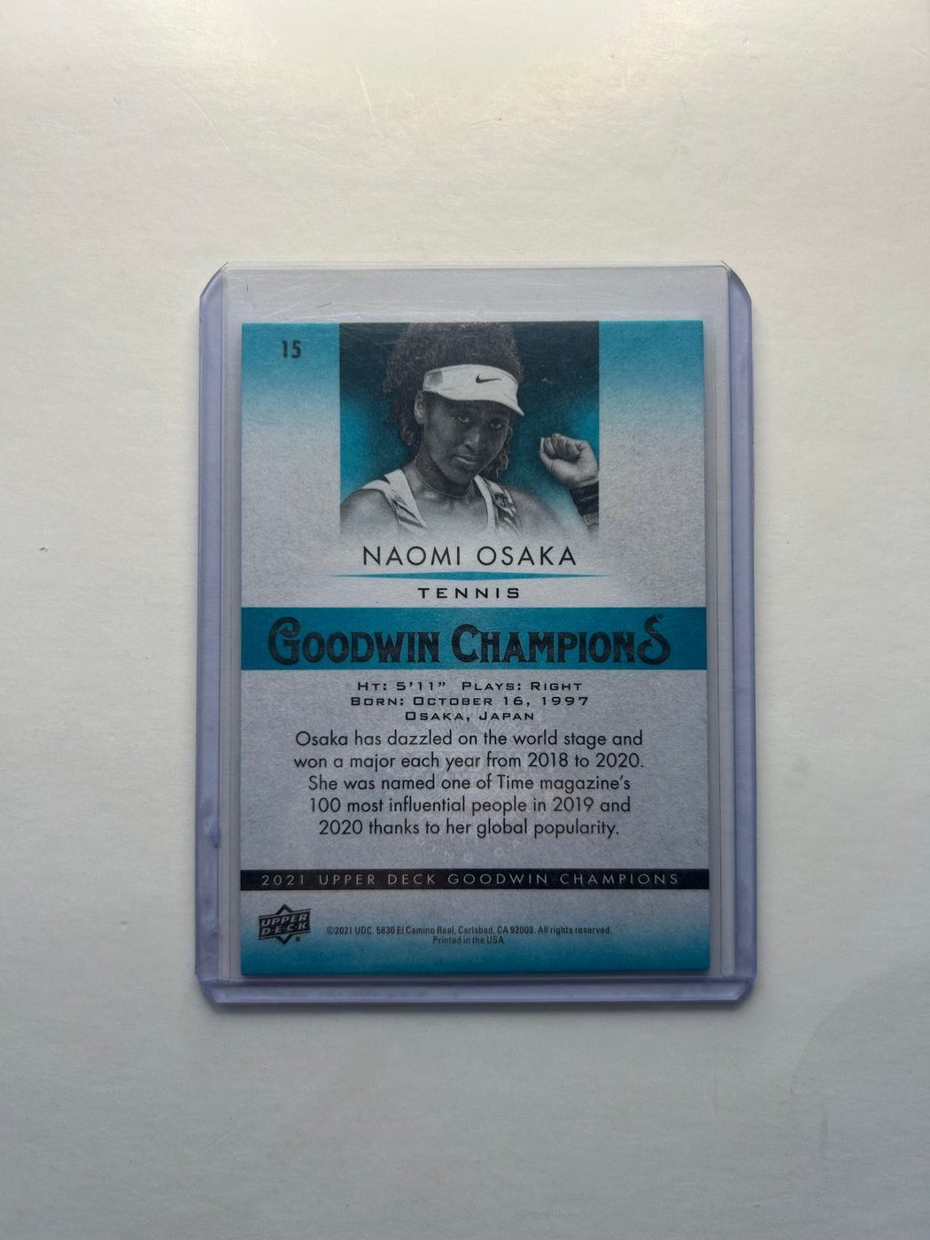 Naomi Osaka Turquoise Goodwin Champions #15 2