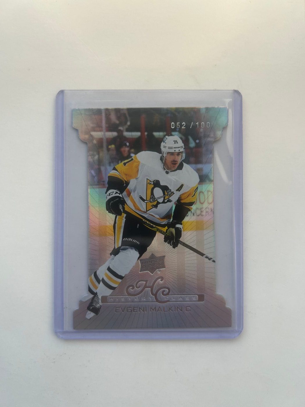2022-23 UD #HC-40 Evgeni Malkin History Class Die Cut /100
