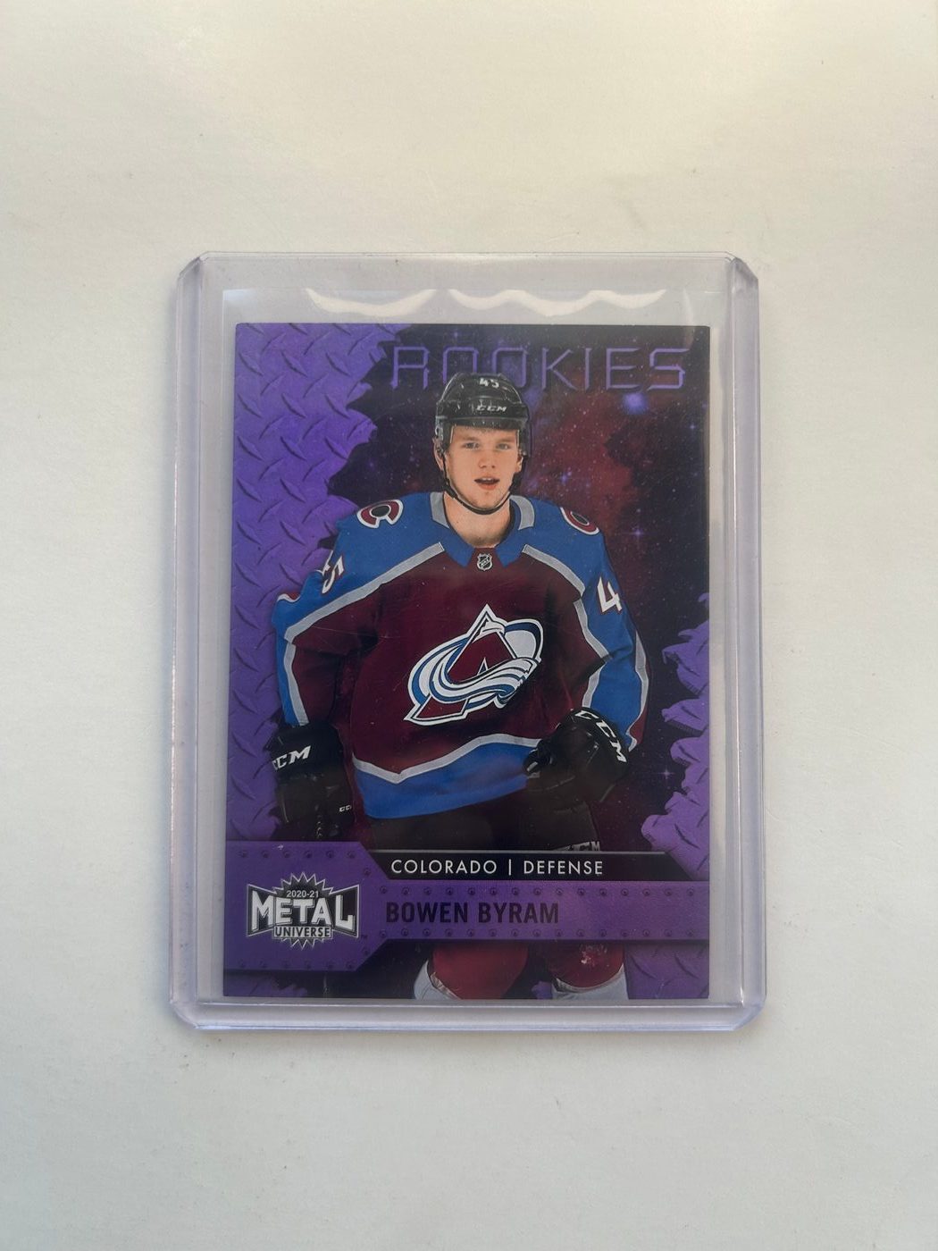 2020-21 NHL Metal Universe Bowen Byram /199 #120 PURPLE SPECTRUM
