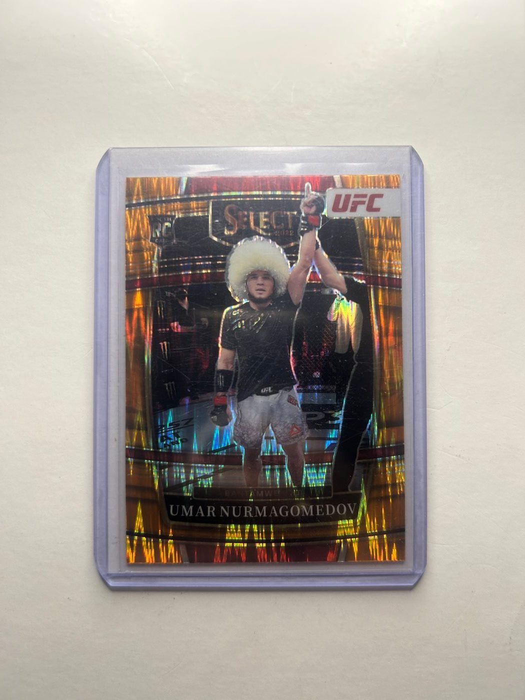 2022 Panini Select UFC Umar Nurmagomedov #81 Orange Flash Prizm