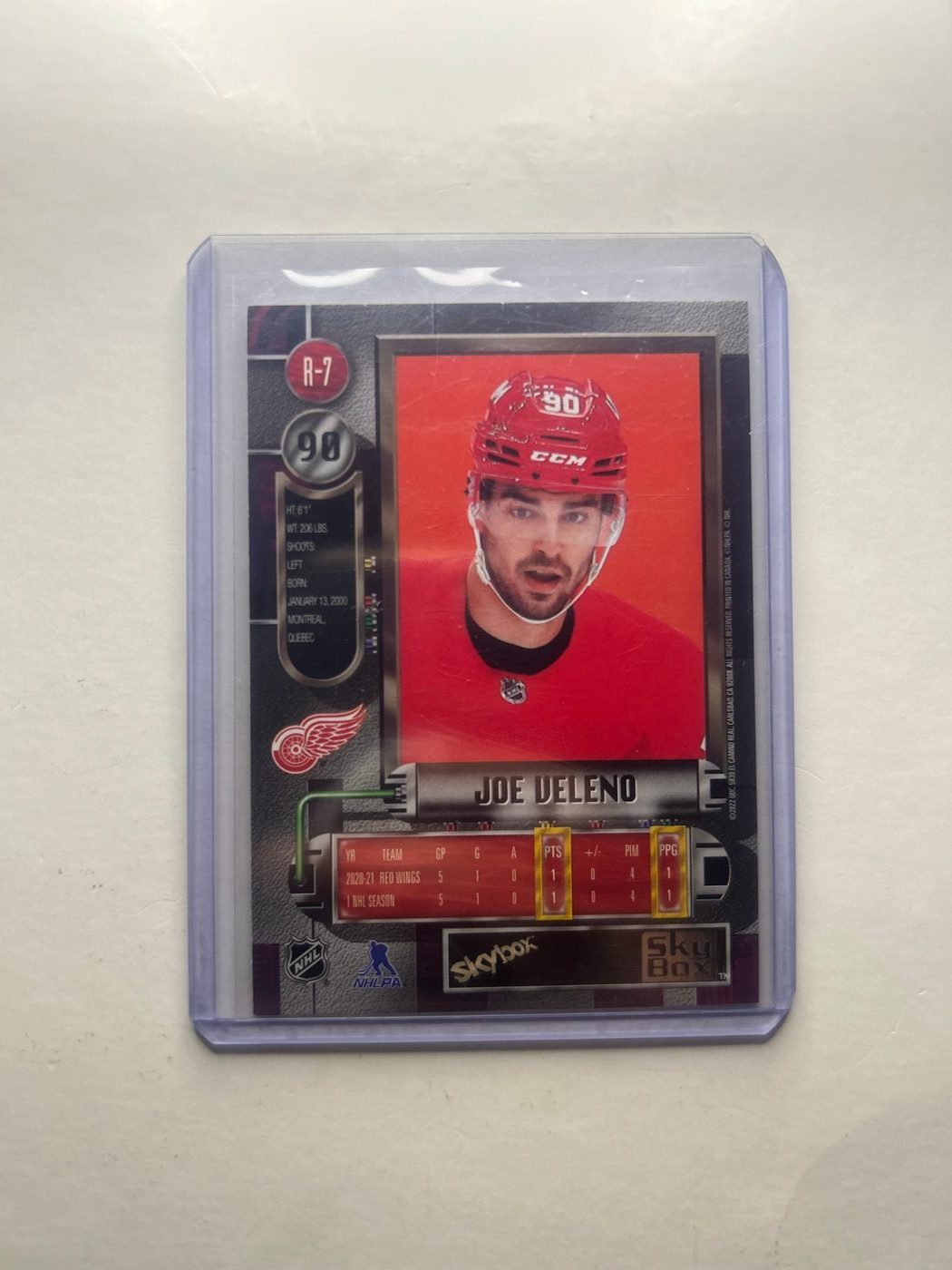2021-22 Skybox Metal Universe Joe Veleno #R-7 1997-98 Retro 2