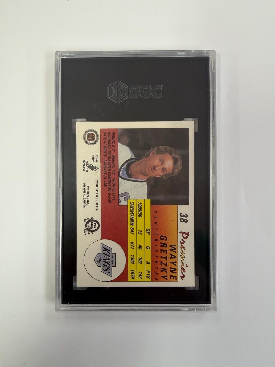 1990-91 O Pee Chee Premier Wayne Gretzky SGC 9.5 2