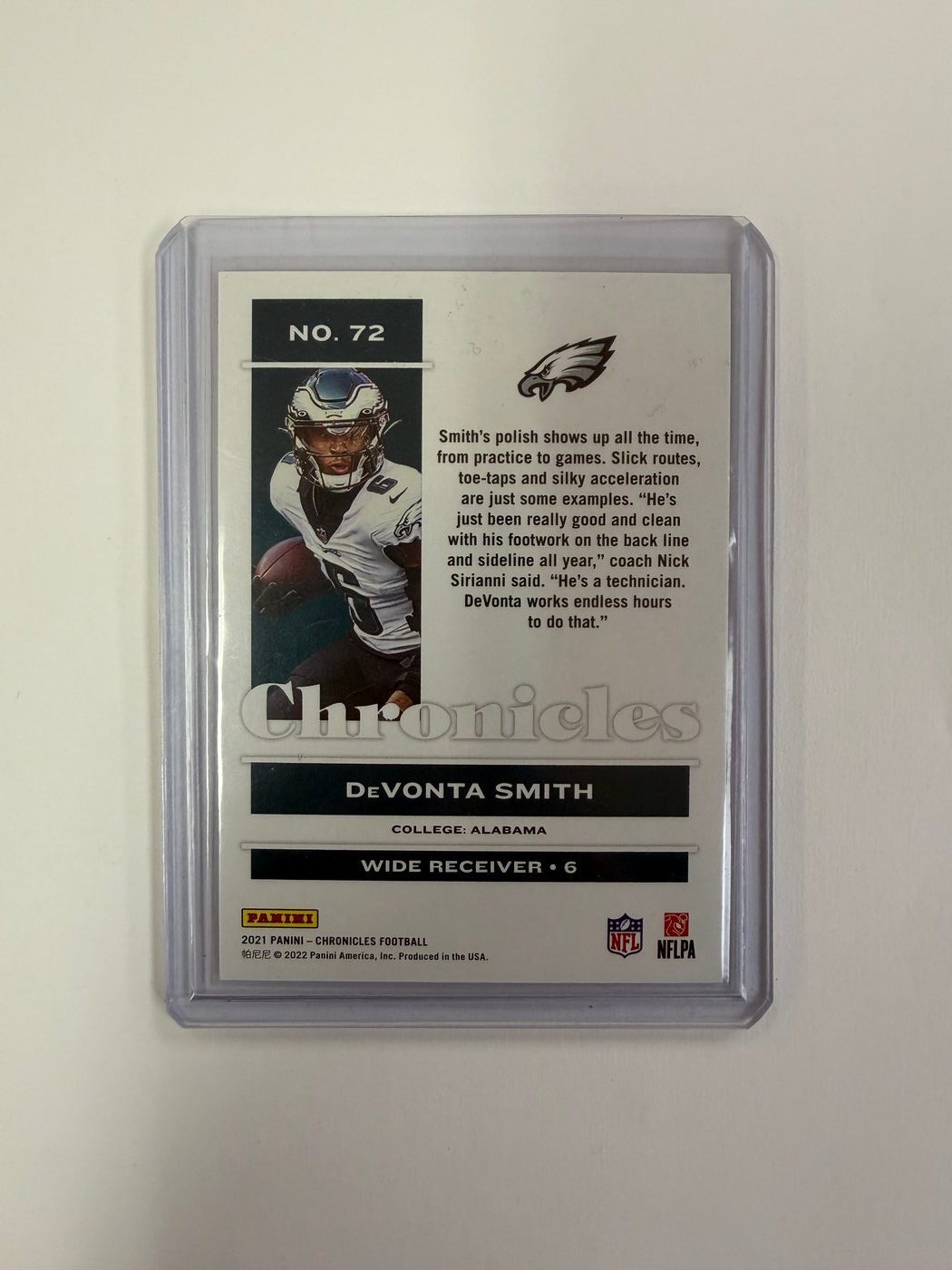2021 Panini Chronicles Devonta Smith Pink Foil 2