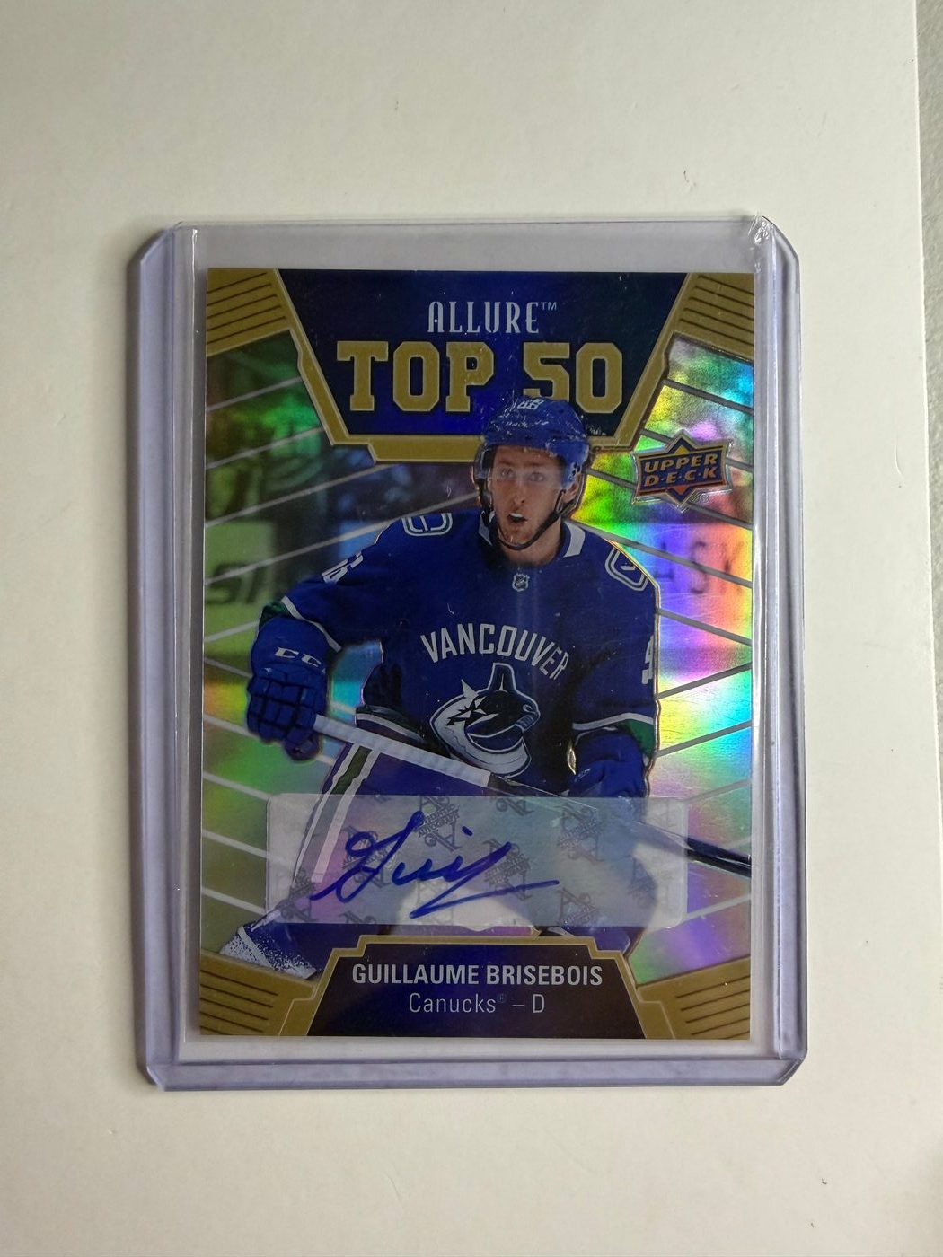 2019-20 Allure Hockey Top 50 Guillame Brisebois