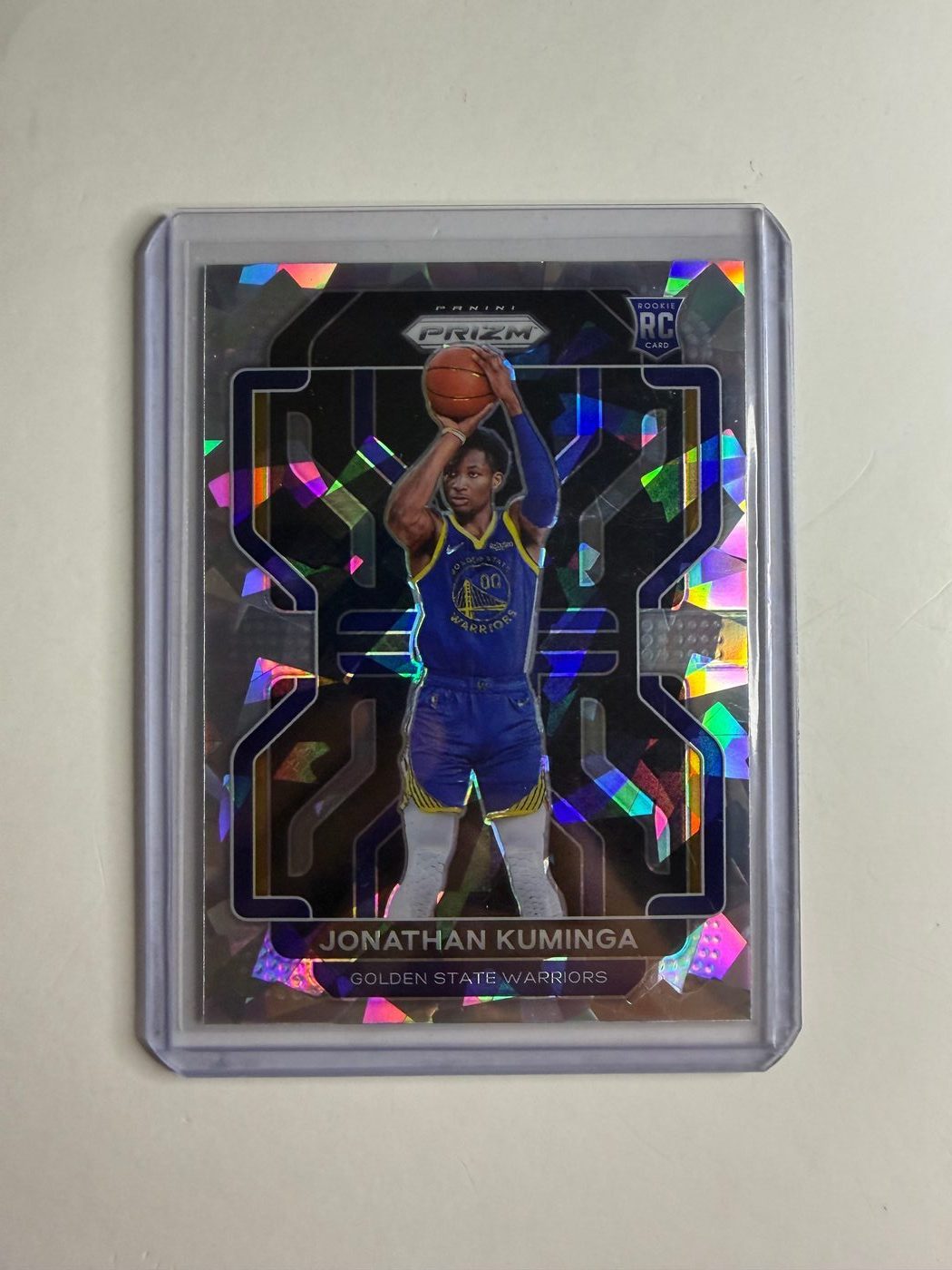 2021-22 Prizm Basketball Rookie Cracked Ice Jonathan Kuminga