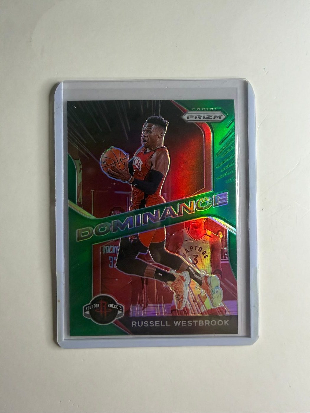 2020-21 Panini Prizm Dominance Green Parallel Russel Westbrook