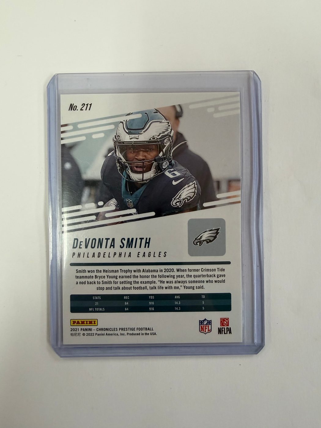2021 Panini Chronicles Prestige DeVonta Smith 2
