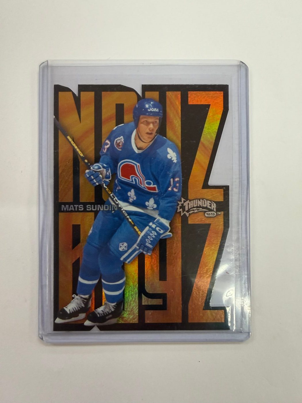 2012-13 Fleer Retro 1998-99 Skybox Thunder Noyz Boyz Mats Sundin 6/25