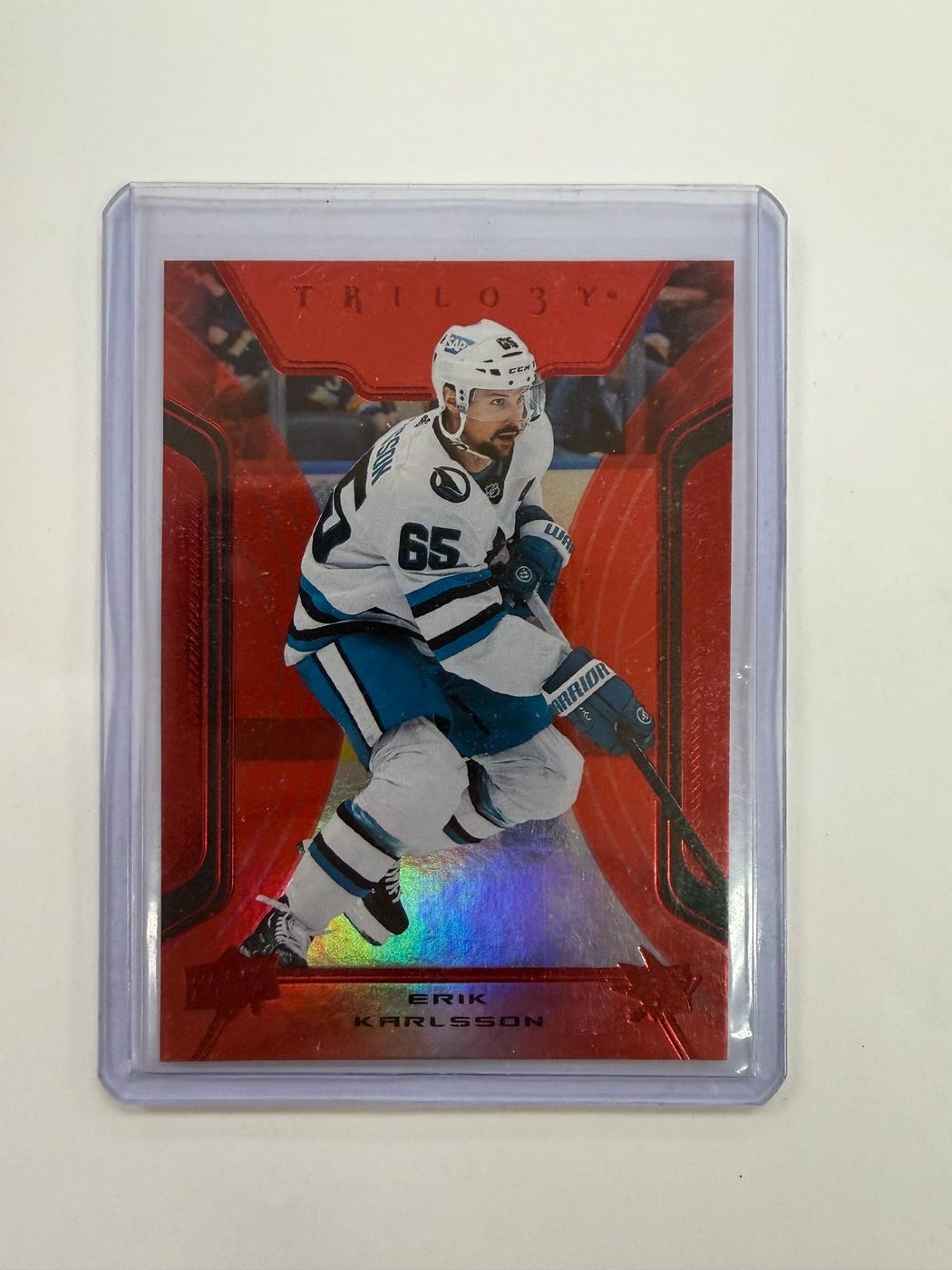 2023-24 Upper Deck Trilogy Red /99 Erik Karlsson