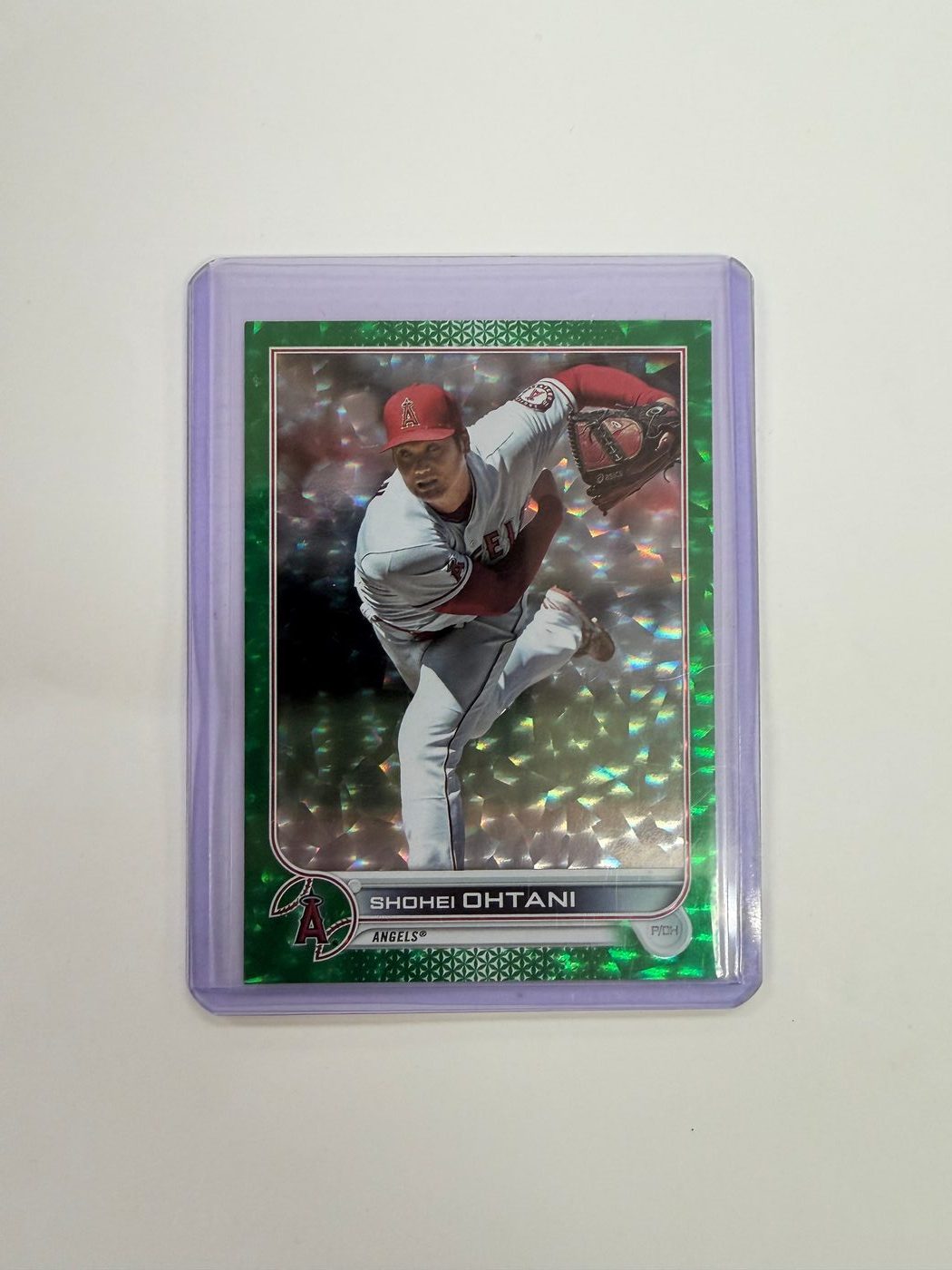 Topps 2022 Series 2 Shohei Ohtani Green Foilboard /499