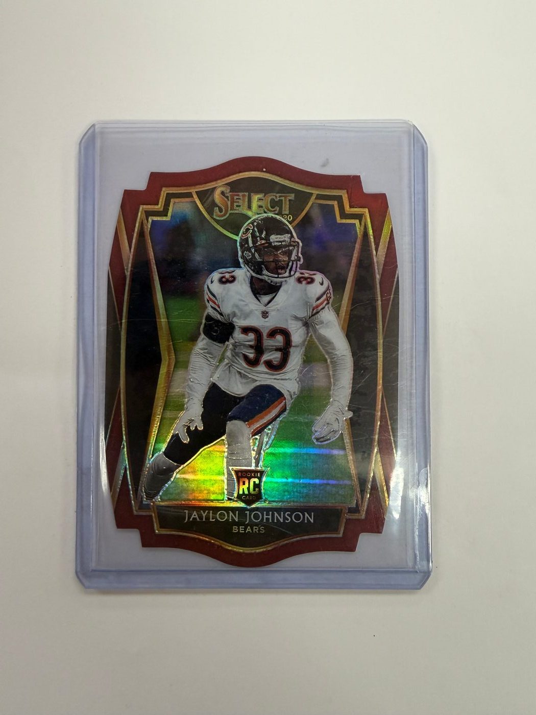 2020 Select Football Maroon Die-Cut Jaylen Johnson