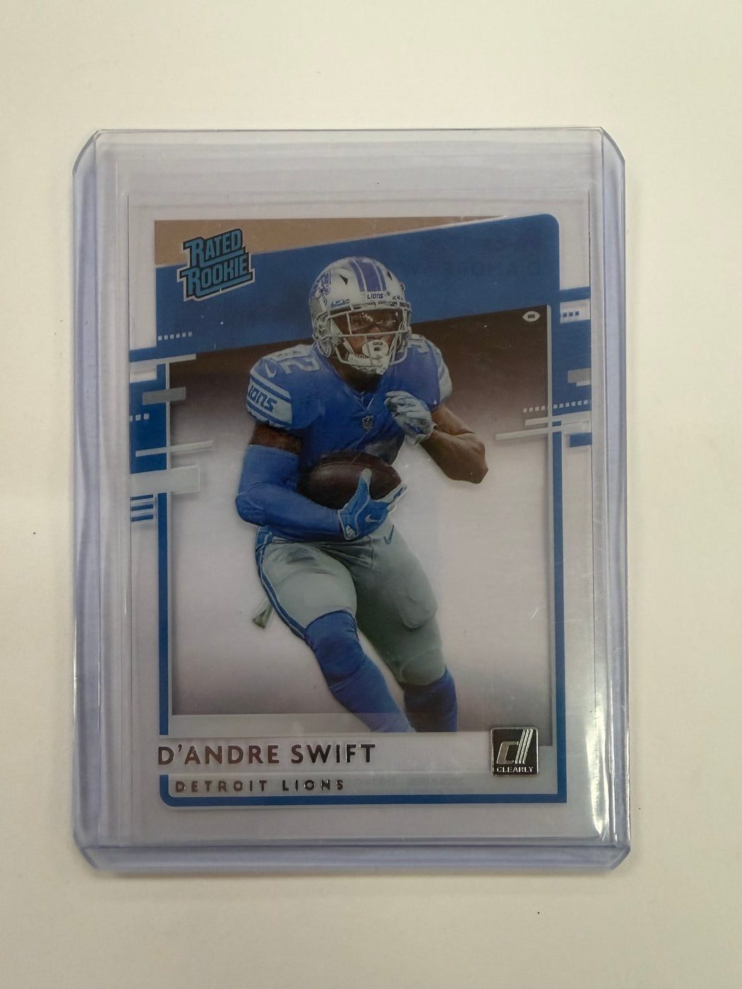Panini 2020 Chronicles Clear Cut Donruss Rated Rookie D'Andre Swift