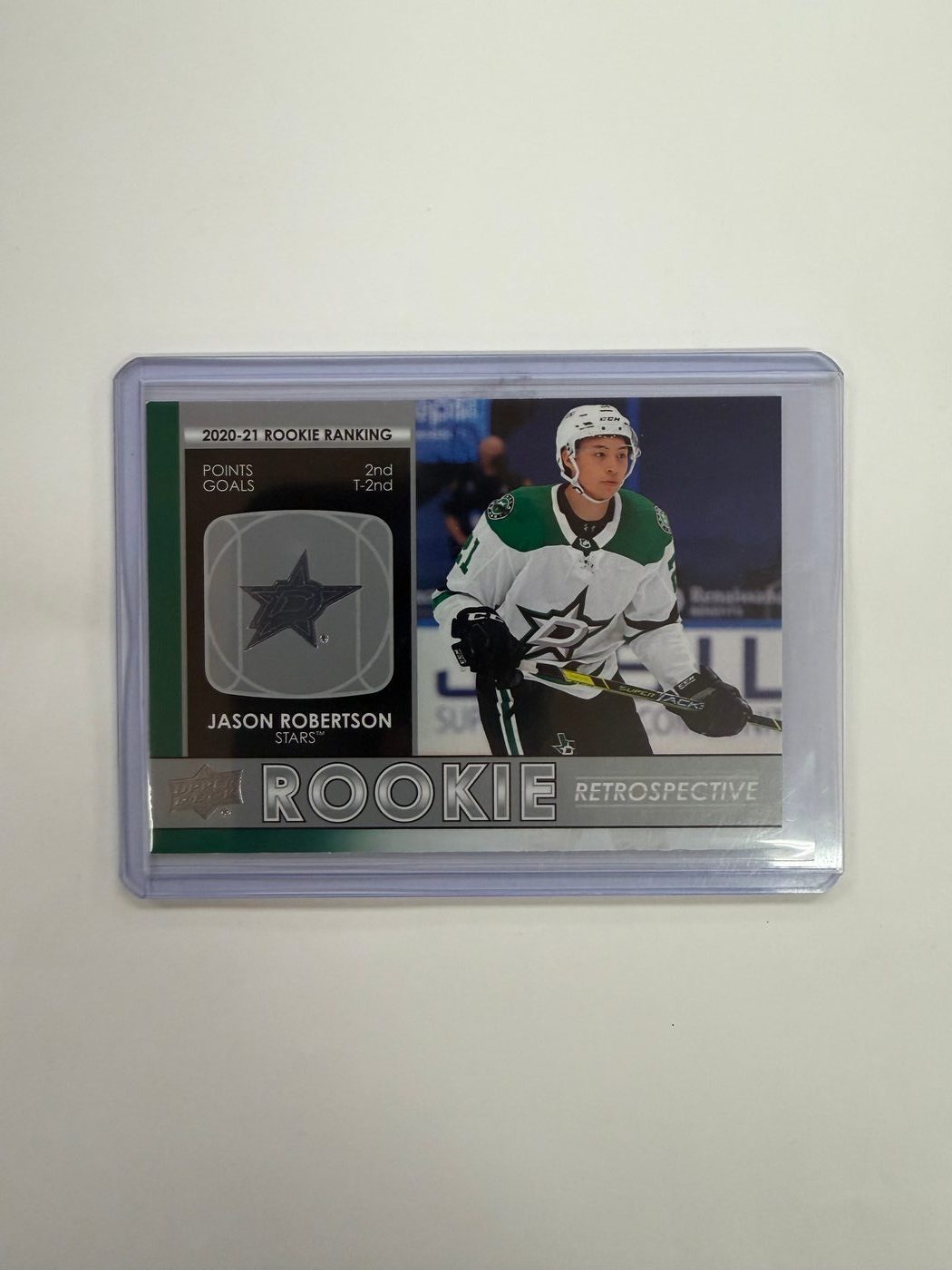 Jason Robertson 2021-22 Upper Deck Series 1 Rookie Retrospective