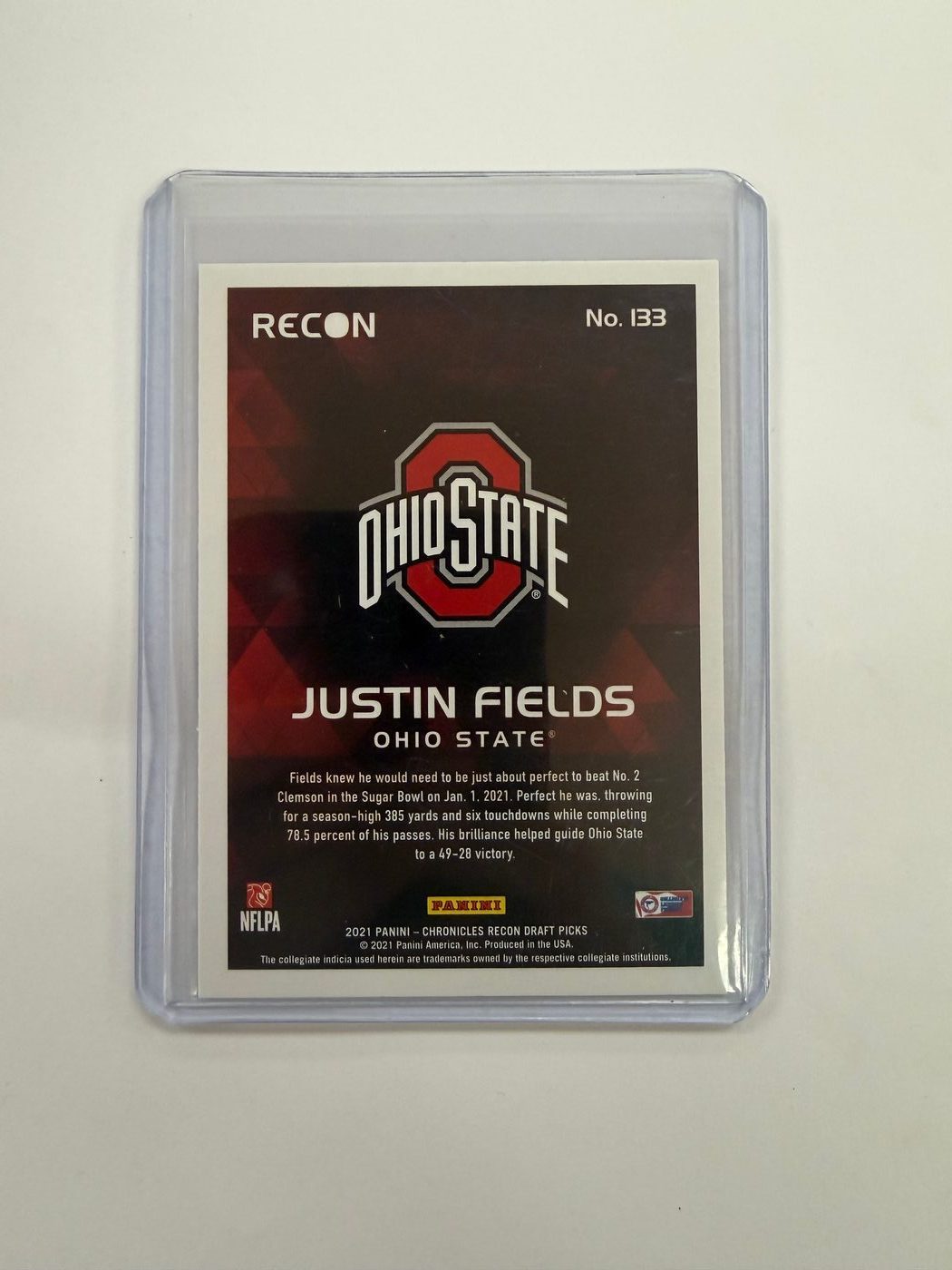 Justin Fields 2021 Panini Chronicles Recon Draft Picks 2