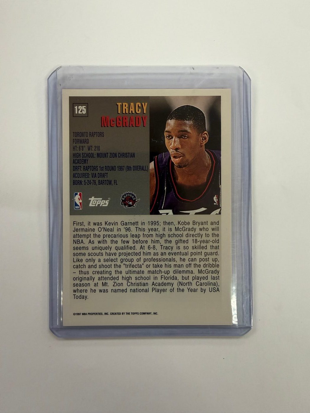 1997-98 Topps Rookie Tracy McGrady 2