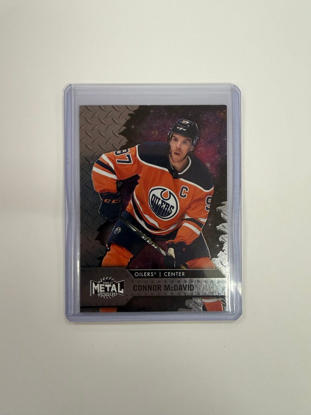 Connor McDavid 2020-21 UD Skybox Metal Universe Base